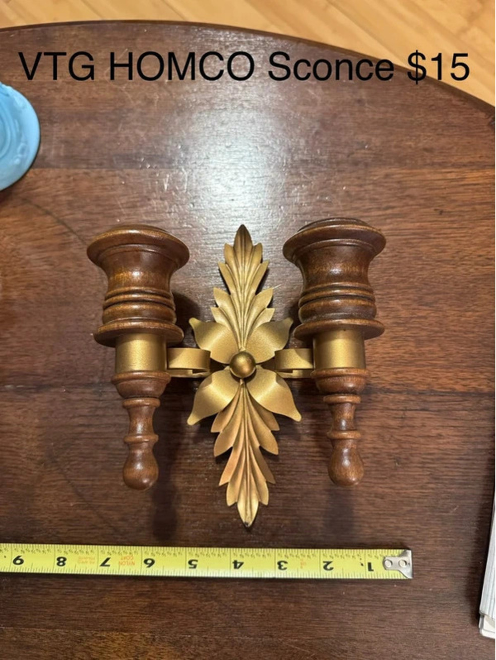 Vintage HOMCO double wall sconce Candle Holder